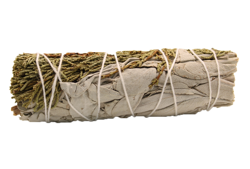 Ancient wisdom Füstölőköteg – fehér és fekete zsálya 10 cm