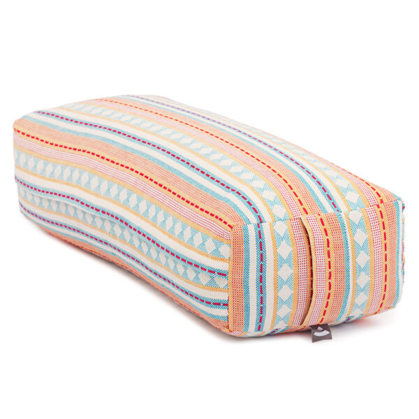 Bodhi Yoga Bodhi Salamba Bolster ETHNO jógához tönköly béléssel  100% pamut 64 x 25 cm Szín: Sárgabarck