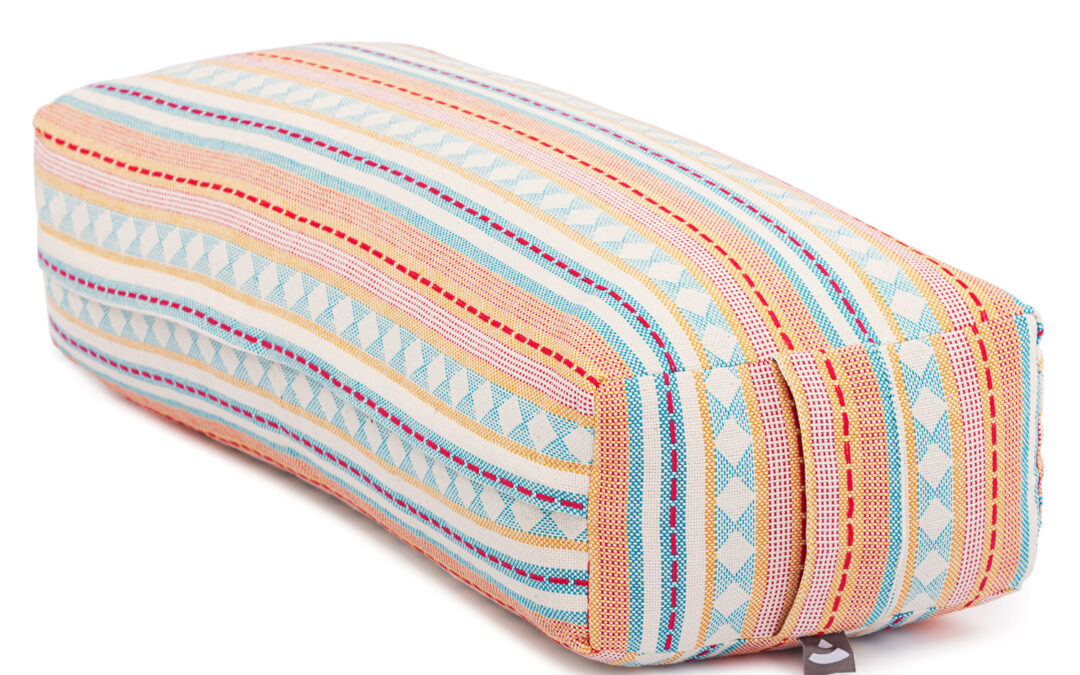 Bodhi Yoga Bodhi Salamba Bolster jógához ETHNO cseppgyűjtemény 100% pamut 64 x 25 cm Farba: Marhuľová