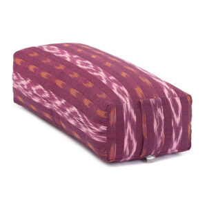 Bodhi Yoga Bodhi Salamba Bolster jógához ETHNO cseppgyűjtemény 100% pamut 64 x 25 cm Farba: Vínová