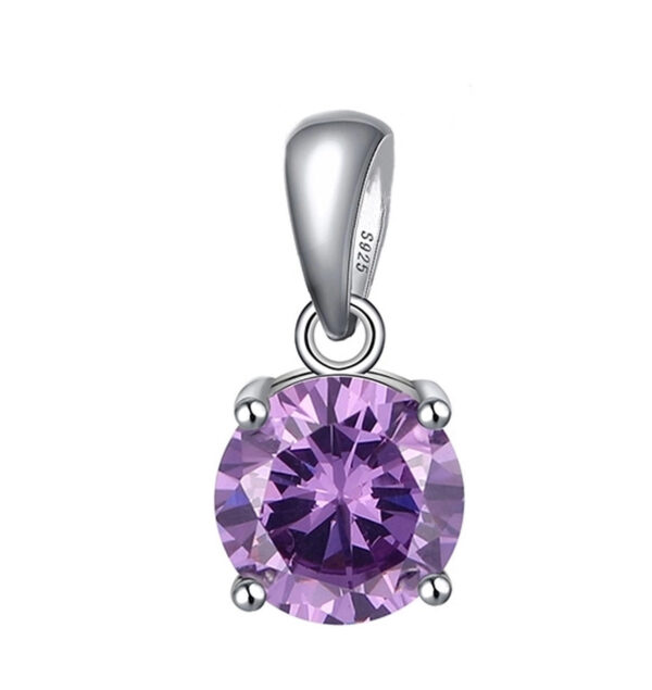Tachyon Technologies Tachyon kerek Pendant Medál közepes - különböző színekben 1,3 cm Szín: lila