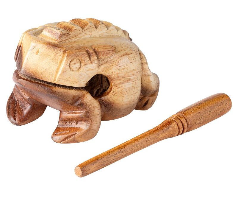 MEINL Sonic Energy Guiro ütőhangszer béka Szín: Natural (nagy)