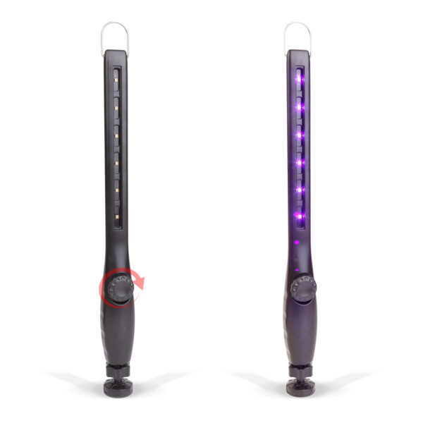 Sterilizáló UV lámpa - USB - 6 UV LED - 2000 mAh - 378 x 34 mm