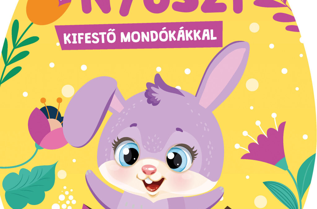 Húsvéti nyuszi – kifestő mondókákkal