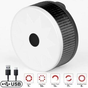 X-TIGER USB újratölthető kerékpár hátsó lámpa - fekete