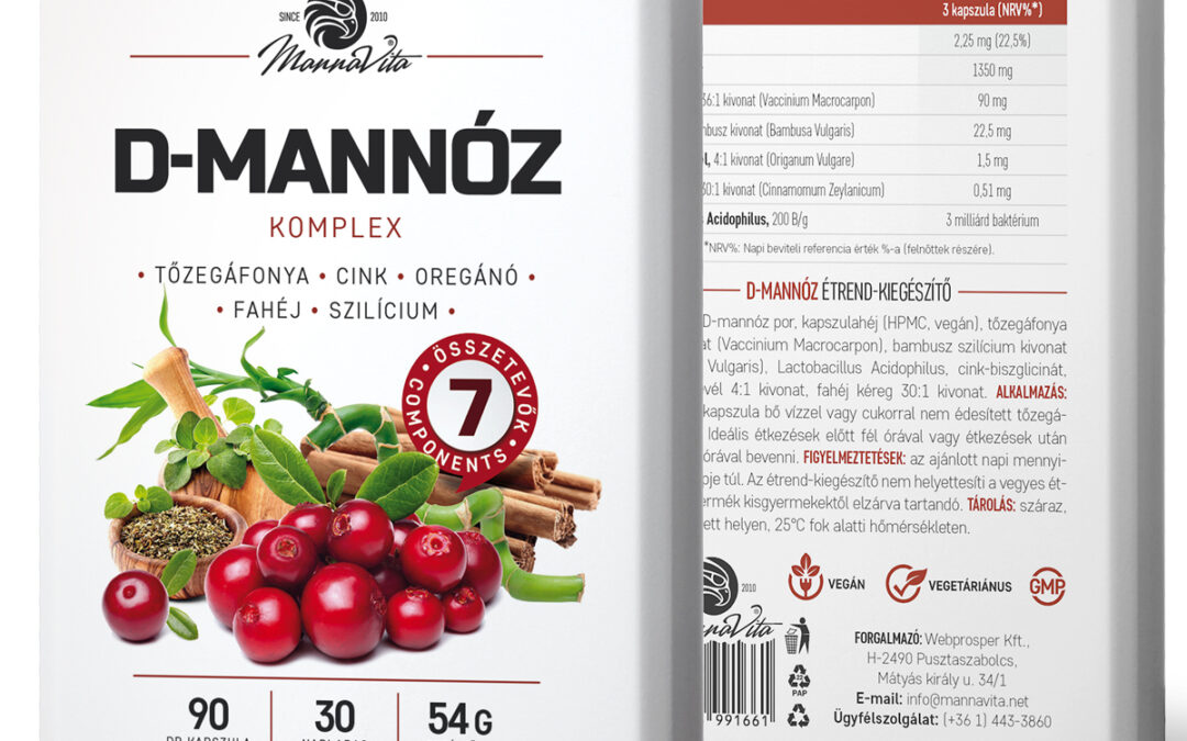 Mannavita D-mannóz komplex, 90db
