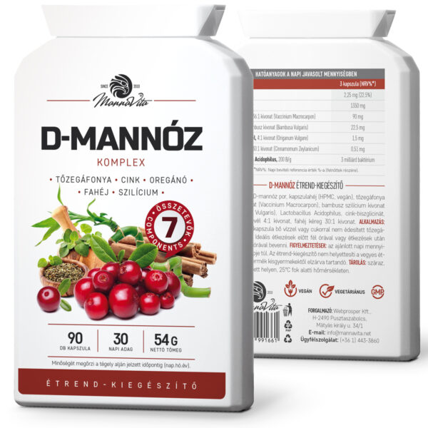 Mannavita D-mannóz komplex, 90db