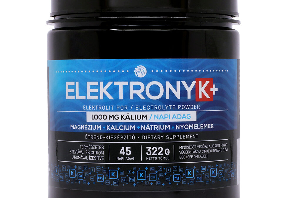 ElektronyK+ italpor 1000mg Kálium / napi adag, 322g