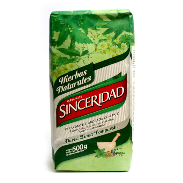 Sinceridad Hierbas Naturales mate tea, 500g