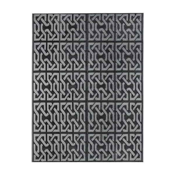 Kültéri szőnyeg, 2 oldalas, 180 x 120 cm, szürke