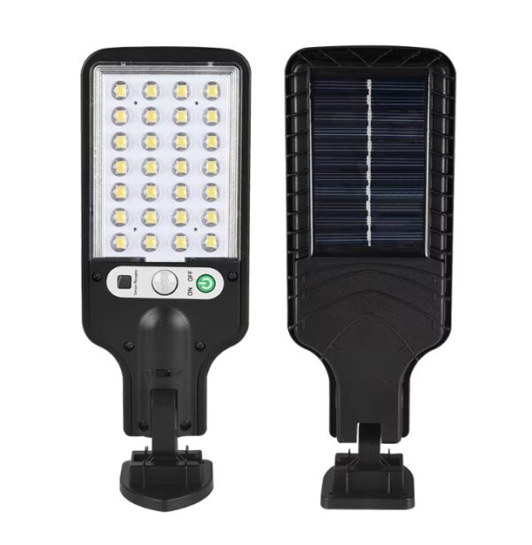 Napelemes LED lámpa 180 W, mozgásérzékelővel, távirányítóval, 128 LED-el