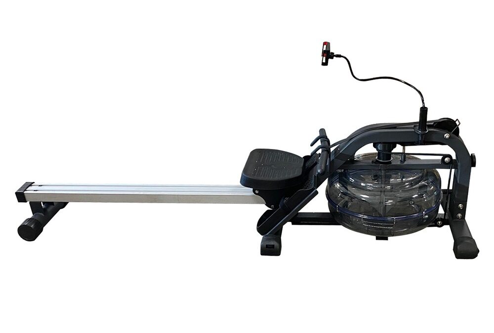 Vízellenállásos evezőpad, 150 kg terhelhetőség