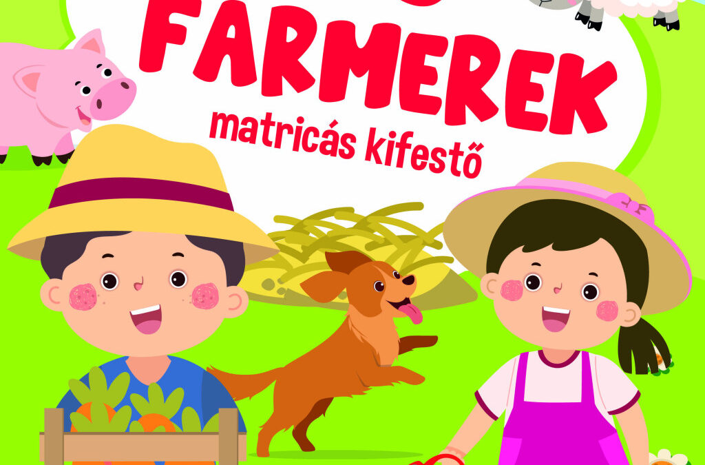 Kis farmerek – matricás kifestő