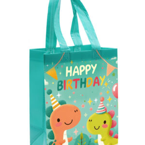 Happy Birthday dinó kicsi - bevásárlótáska 26*20 cm