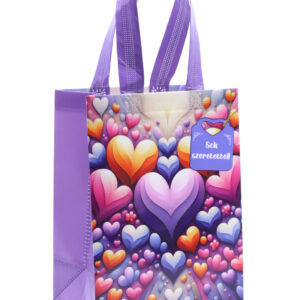 Szivek kicsi - bevásárlótáska 26*20 cm