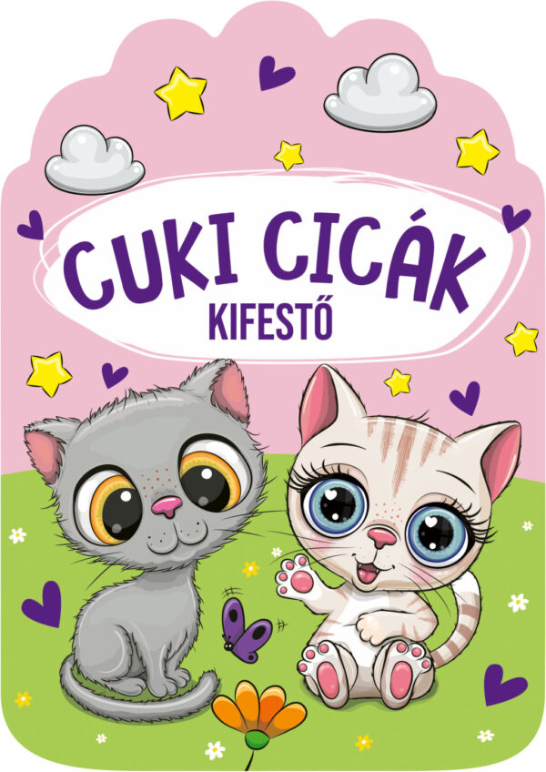 Cuki cicák kifestő