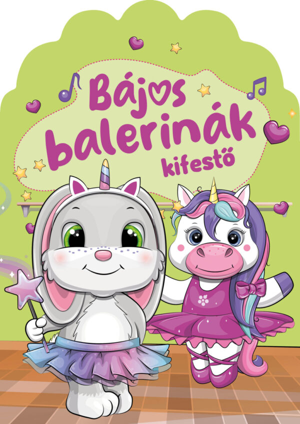 Bájos balerinák kifestő