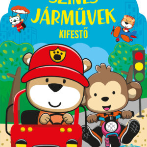 Színes járművek kifestő