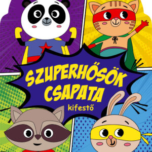 Szuperhősök csapata kifestő