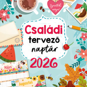 2026 Naptár: Családi tervező