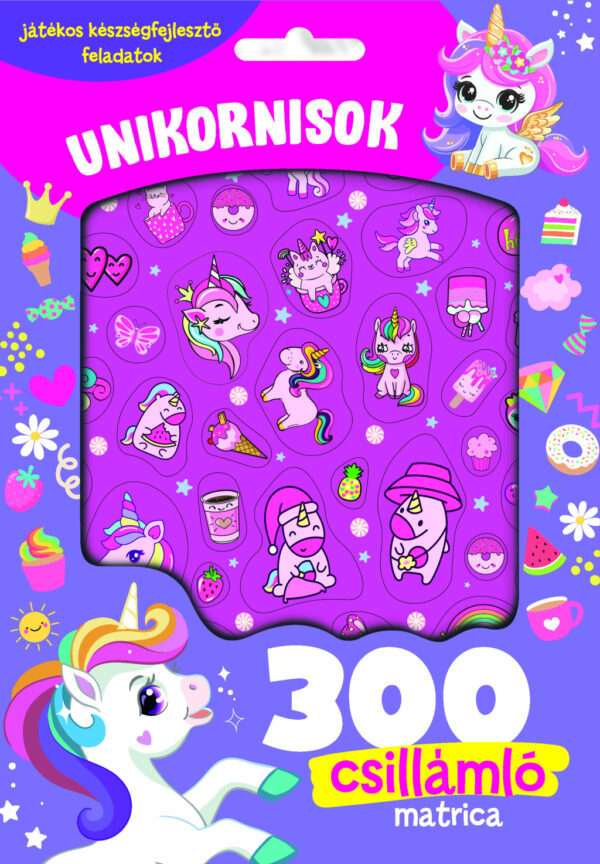 Unikornisok - 300 csillámló matricával